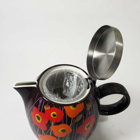 Tea Forte PUGG Poppy Fields 24 oz Teapot With Infuser - Picture 2 of 4
